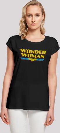 F4NT4STIC T-Shirt "DC Comics Superhelden Wonder Woman Crackle Logo", Print