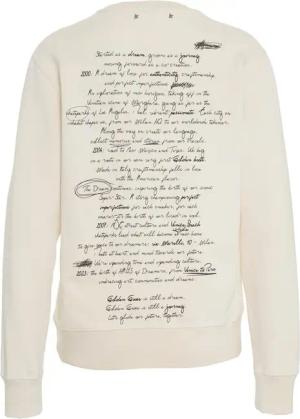 Golden Goose - Black Cotton Sweatshirt With Artistic Back Detail - Größe XS - beige