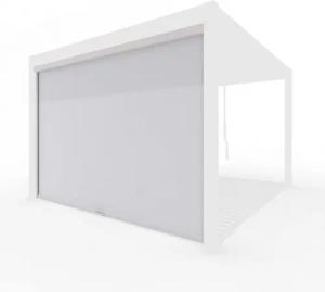 Weide Pavillonseitenteil Sonnenrollo 4 Maße Sand Für Weide Deluxe Pergola, 279x236 cm