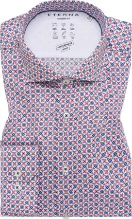 MODERN FIT Performance Shirt in rot bedruckt