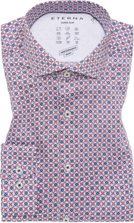 SUPER SLIM Performance Shirt in rot bedruckt