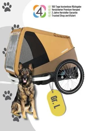 Croozer Fahrradhundeanhänger CROOZER Dog Mikke Hundefahrradanhänger bis 45 kg