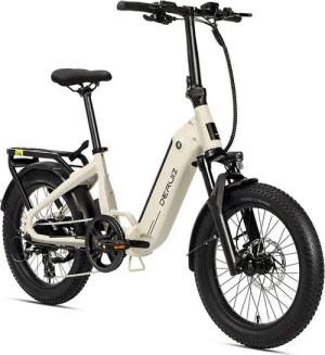 DERUIZ E-Bike Faltrad 2025 Peridot 20 Zoll Eike mit Bluetooth sale für Damen Herren, 8 Gang, 8 Gang SHIMANO SHIMANO ALTUS 11-32T Schaltwerk, Kettenschaltung, 500 Wh, (mit Akku-Ladegerät, mit Werkzeug), 48V 10.4Ah Baterrie, 3.0 fette Reifen, klappbar