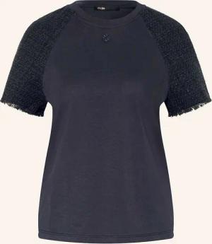 maje T-Shirt im Materialmix