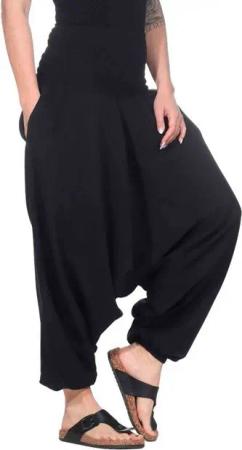 KUNST UND MAGIE Haremshose Unisex Orientalische Haremshose Pluderhose Pumphose Einheitsgröße