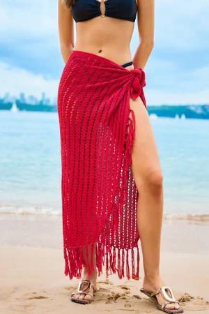 Hot & Bothered Roter Überzieh-Sarong