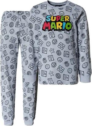 Super Mario Pyjama SUPER MARIO Pyjama Kinder Schlafanzug lang Jungen und Mädchen