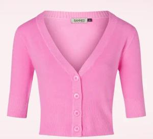 Überladener Cardigan in Bubblegum Pink