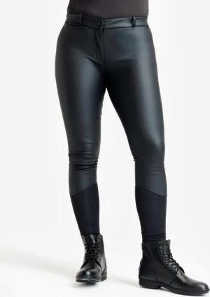 Winter-Reithose Kipwarm wasserabweisend Vollbesatz Full Grip Damen schwarz