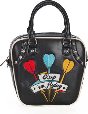 Banned Retro Handtasche - Keep ´em flying - für Damen - schwarz/multicolor