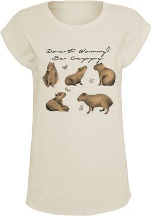 Sprüche T-Shirt - Don´t Worry, Be Cappy - S bis XXL - für Damen - Größe M - sand