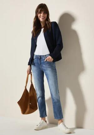 Cecil Damen 7/8 Jeans in Blau, Gr: 28