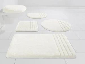 Möve Badematte "Loft, Badvorleger, Badezimmer Teppich", rutschhemmend beschichtet, fußbodenheizungsgeeignet-strapazierfähig-schnell trocknend, Badteppich, Badematten auch als 2 teiliges Set & rund