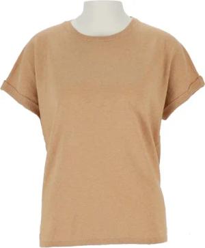 halsüberkopf Accessoires Kurzarmshirt Feinstrick-Shirt mit Umschlag am Ärmel Baumwolle-Kaschmir-Mix