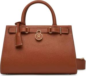 Tommy Hilfiger Handtasche American Icon Mini Tote Leather AW0AW17188 Braun