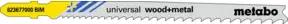 Metabo 5 Stichsägeblätter "universal wood + metal" 106 mm, progressiv, BiM
