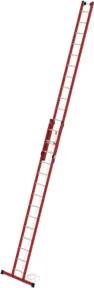 MUNK Kunststoff-Schiebe/Seilzugleiter 2-teilig Standtraverse 2 x 14 Sprossen