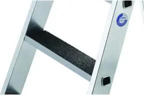 MUNK Nachrüstsatz Clip-step R13 2-teilige Stufen-Schiebeleiter 1x7 + 1x5 Stufen