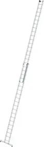 MUNK Aluminium-Schiebeleiter 2-teilig nivello®-Traverse 2 x 20 Sprossen