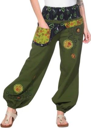 KUNST UND MAGIE Haremshose Damen IBIZA Strandhose Wellnesshose Pluderhose in verschiedenen Farben