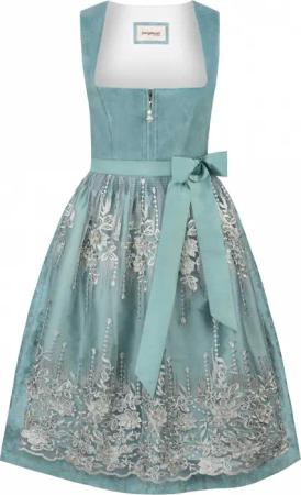 Dirndl Sarah (petrol, Gr. 48) von Stockerpoint Bergfeuer Couture für Damen, 60% Polyester, 40% Baumwolle