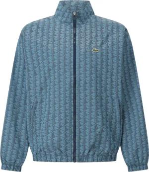 Lacoste - Übergangsjacke mit Jacquardmuster - Größe 54 - blau