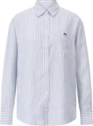 Lacoste - Oversized Hemd aus Leinen - Größe 46 - blue