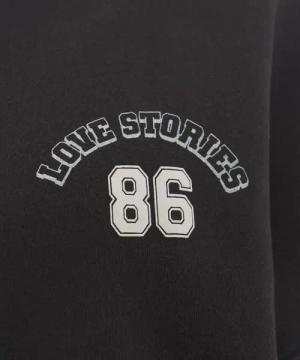 Love Stories - Sweatshirt with logo 'Sloane' - Größe M - schwarz