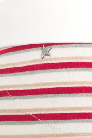 Golden Goose - Striped polo shirt - Größe M - rot
