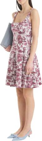 Staud - Mini dress with floral print - Größe US 8 - rosa