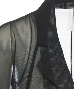 Norma Kamali - Tulle blazer - Größe L - schwarz