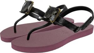 UZURII Slipper & Pantoletten - Zehentrenner Selena Diamond Silver - Gr. 41,5 (EU) - in Rot - für Damen