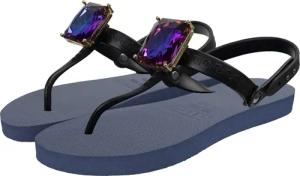 UZURII Slipper & Pantoletten - Zehentrenner Selena Diamond Blue - Gr. 37,5 (EU) - in Blau - für Damen
