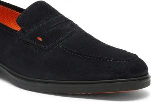 Santoni Loafer - Men's suede Easy loafer - Gr. UK_5_5 - in Weiß - für Damen