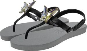 UZURII Slipper & Pantoletten - Zehentrenner Selena Butterfly Chrystal - für Damen