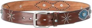 Fausto Colato Gürtel - Gürtel aus Leder - Gr. 110 - in Braun - für Damen