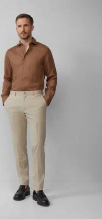 s.Oliver BLACK LABEL Stoffhose s.O PURE: Fein gemusterte Anzughose