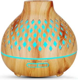 walkbee Luftbefeuchter Diffuser Ultraschall Aroma Diffusor Luftbefeuchter 550ml mit 7 Farben, 550 l Wassertank, Aroma Diffuser Luftbefeuchter für Schlafzimmer, Büro, Yoga, Spa