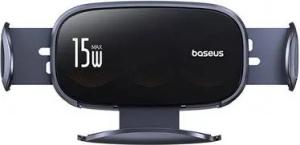 Baseus Handy-Halterung Baseus Autohalterung mit induktivem Ladegerät (Schwarz), (1-tlg)