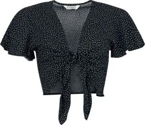Banned Retro - Rockabilly Bluse - Lola Top - XS bis 4XL - für Damen - Größe XXL - schwarz/weiß