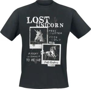 Sprüche T-Shirt - Lost Unicorn - M bis 3XL - für Männer - Größe 3XL - schwarz