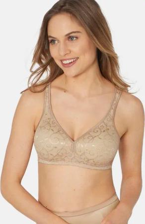 Triumph Bügelloser BH Elegant Cotton N (1-tlg) BH ohne Bügel - Natürliches Tragegefühl, Doppellagig verarbeitete Cups