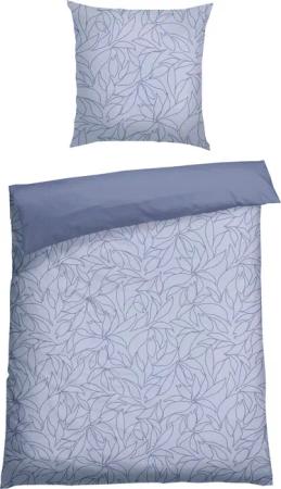 Schiesser Wendebettwäsche "Leaves aus weicher Baumwolle mit schlichtem Botanikprint", Made in Green