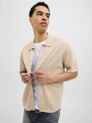 Jack & Jones Polokragenpullover "JORTYLER KNIT SS POLO SN"