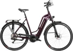 Kross E-Bike "E-Trekkingrad Trans Hybrid Prestige 630 28 Zoll lila", 11 Gang, Shimano, DEORE XT DI2 M8050, Mittelmotor 250 W