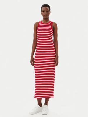 Tommy Hilfiger Sommerkleid WW0WW38838 Rot Slim Fit