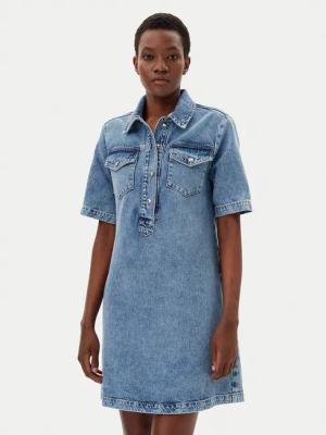 Liu Jo Jeanskleid UA5191 D4990 Blau Regular Fit