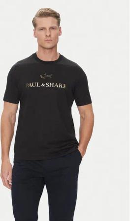 Paul&Shark T-Shirt C0P1239 Schwarz Regular Fit