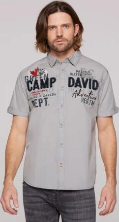 CAMP DAVID Kurzarmhemd, aus Baumwolle