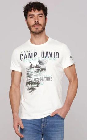 CAMP DAVID Rundhalsshirt, aus Baumwolle